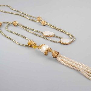 gold tassel necklace 1 1