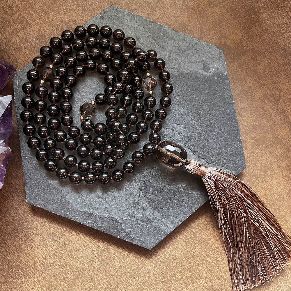 Smoky-Quartz-Japa-Mala-Knotted