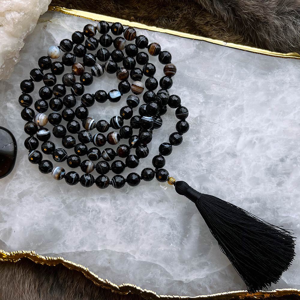 faceted-agate-mala